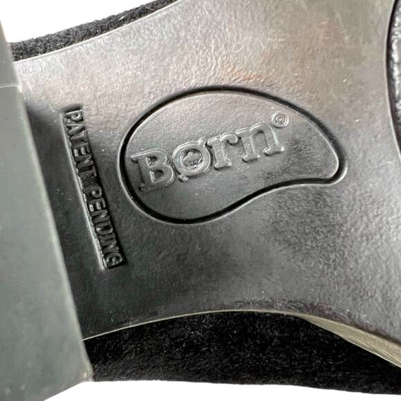 BORN Mendocino Distressed Suede Ankle Boot 2 inch Heel in Black Women’s Size 10M - Picture 14 of 15